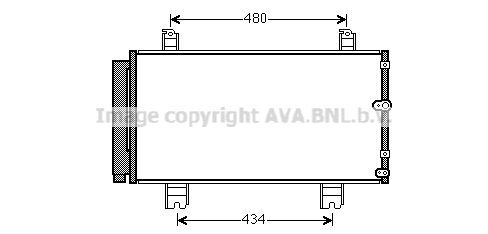 AVA QUALITY COOLING Kondensators, Gaisa kond. sistēma TO5572D